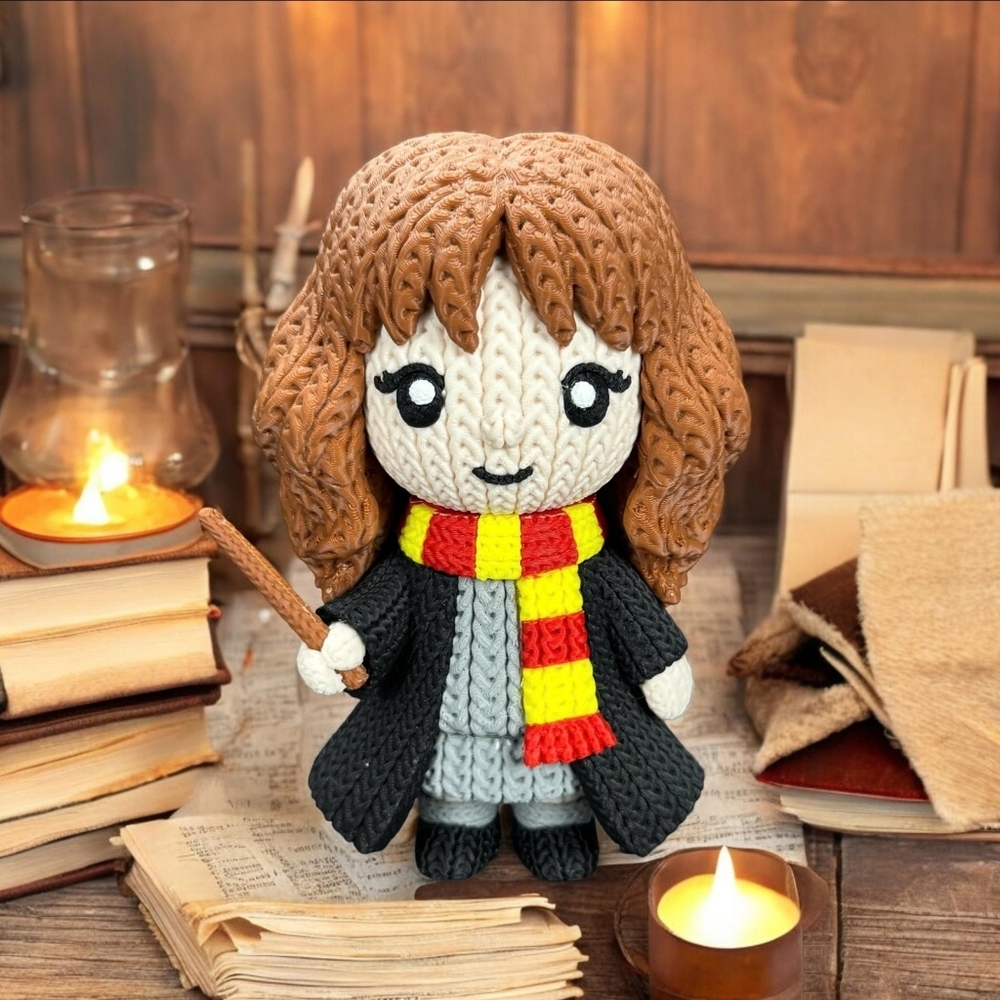 3D Printed | Hermoine Granger Crochet Figure | 8"